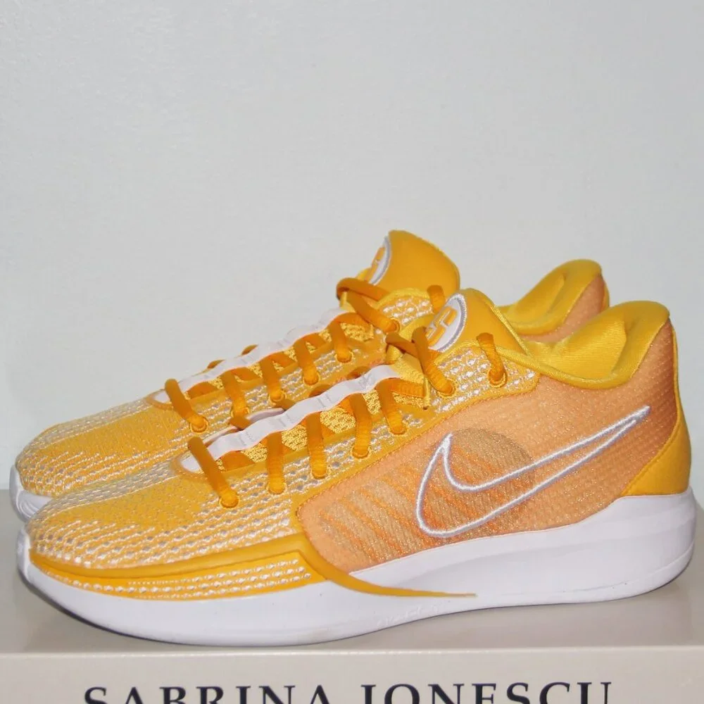 Nike Sabrina 1 TB University Gold Basketball Shoes Womens 7